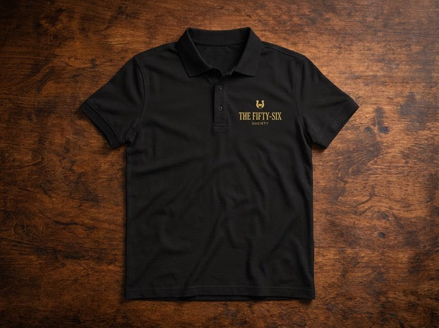 The Fifty-Six Society Signature Premium Polo in Black