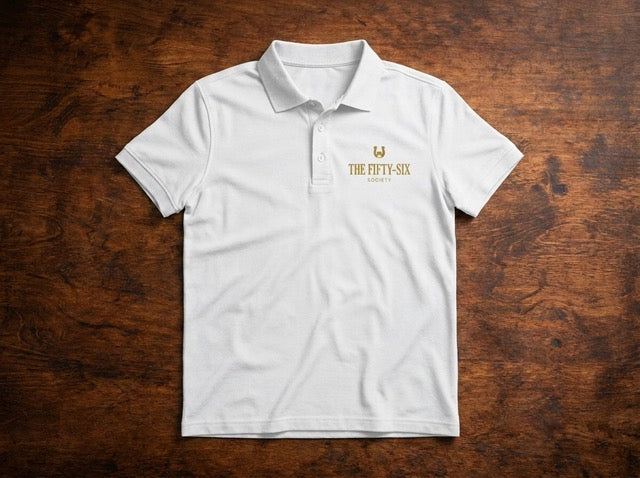 The Fifty-Six Society Signature Premium Polo in White